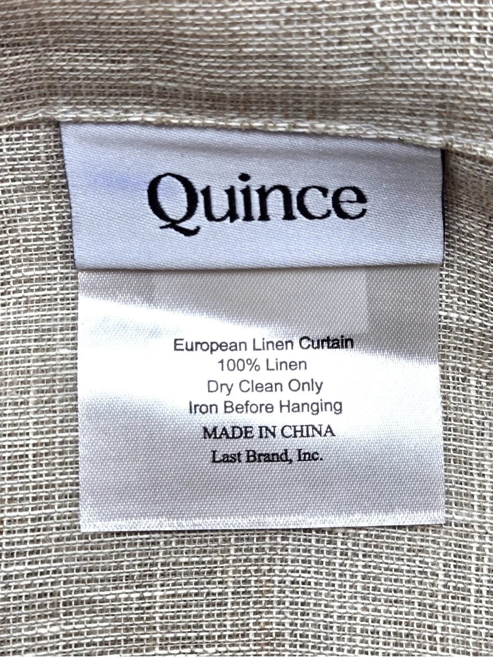 NWOT QUINCE Set Of 4 48x84 European Linen Sheer Curtains Flax 9813